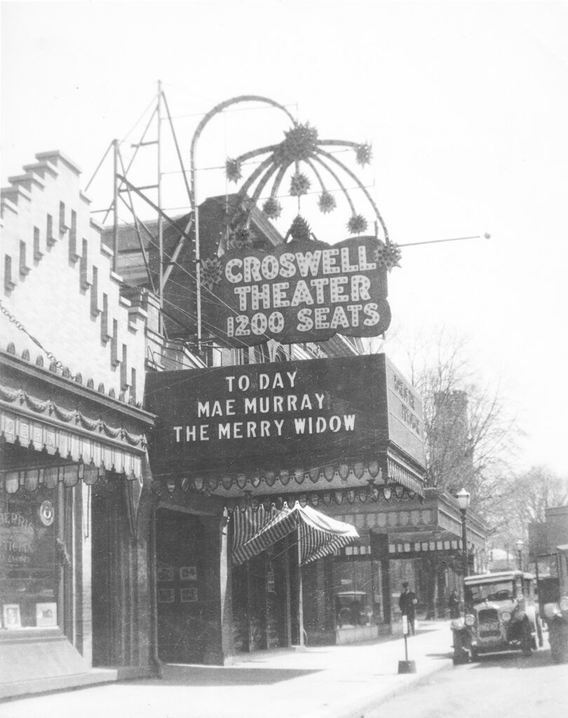 The Croswell Opera House as it appeared in the mid-1920s.