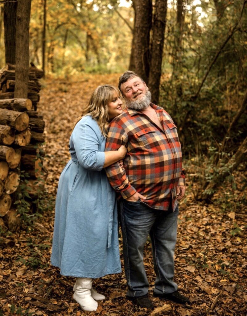 Jessica Walton and her husband, Barry Kirksey, are hoping to build a retreat consisting of three rustic cabins and a lodge in the woods near Addison, as a place where people can go to get away from it all. (Photo courtesy of Jessica Walton)
