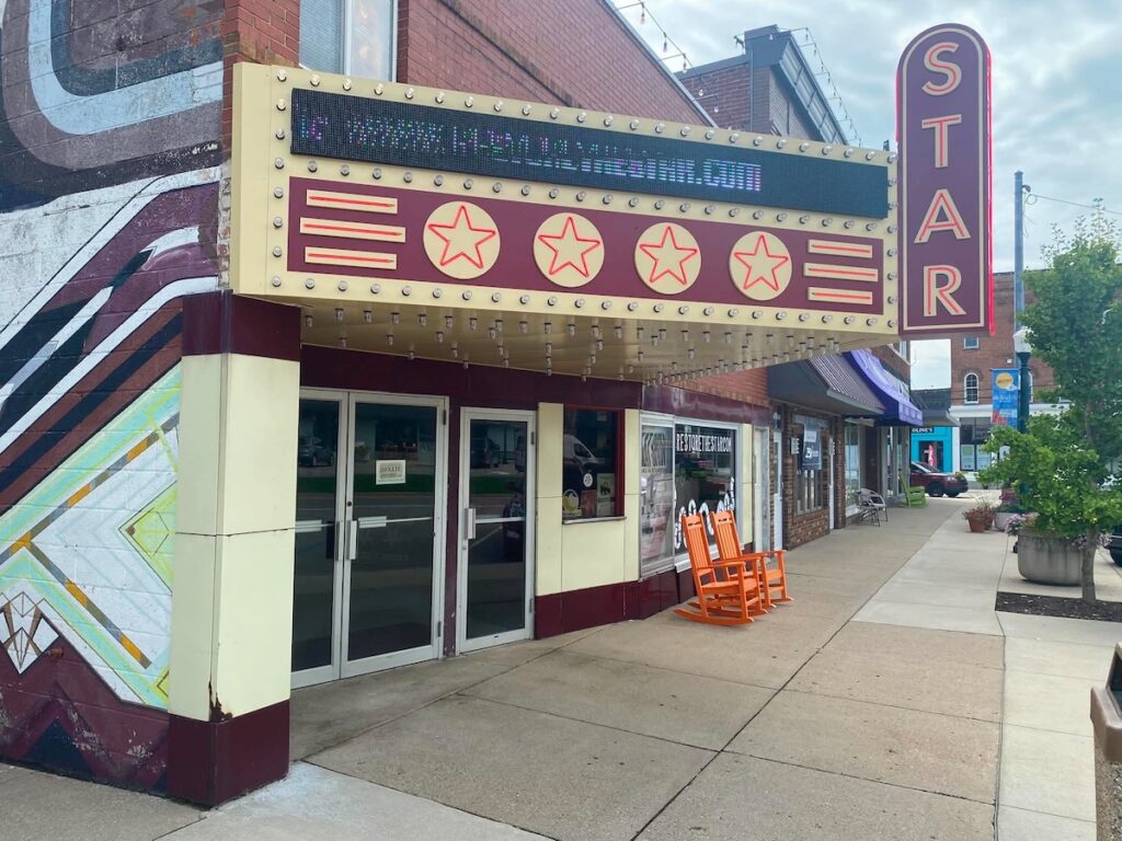 The Star Theatre, pictured on Sept. 1, was one of five downtown locations awarded facade improvement grants by the village of Brooklyn’s Corridor Improvement Authority. (Photo courtesy of Village of Brooklyn)
