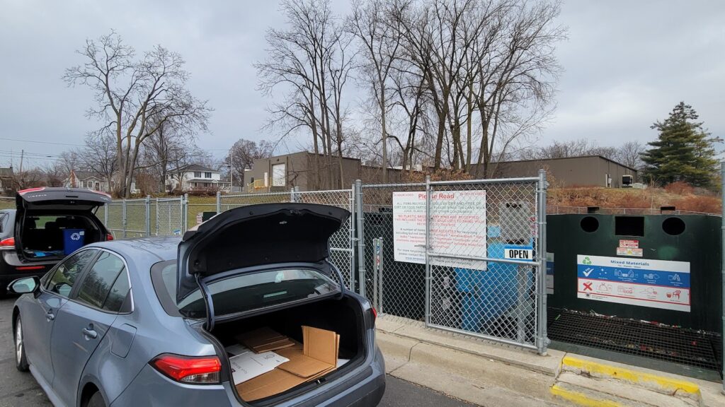 The Lenawee County dropoff site at 307 River St., Adrian, is one of the locations where cardboard boxes can be recycled.