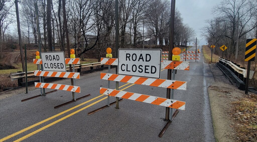 The Beecher Road bridge just north of Hudson has been closed since November when it was damaged by fire.