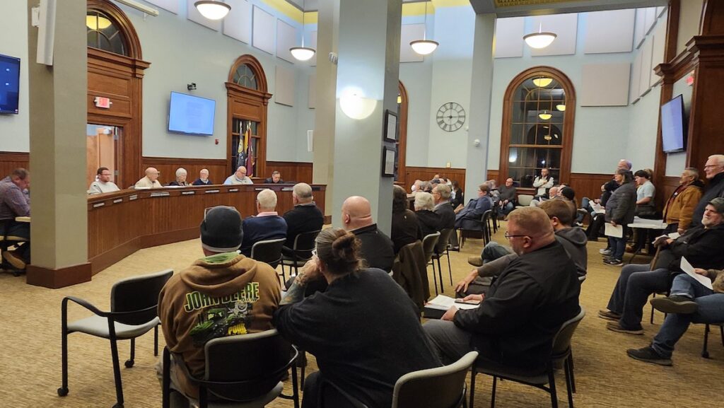 There was a packed house at the Adrian City Planning Commission's February 6 meeting, when the commission held a public hearing on proposed rule changes for RVs and similar vehicles.