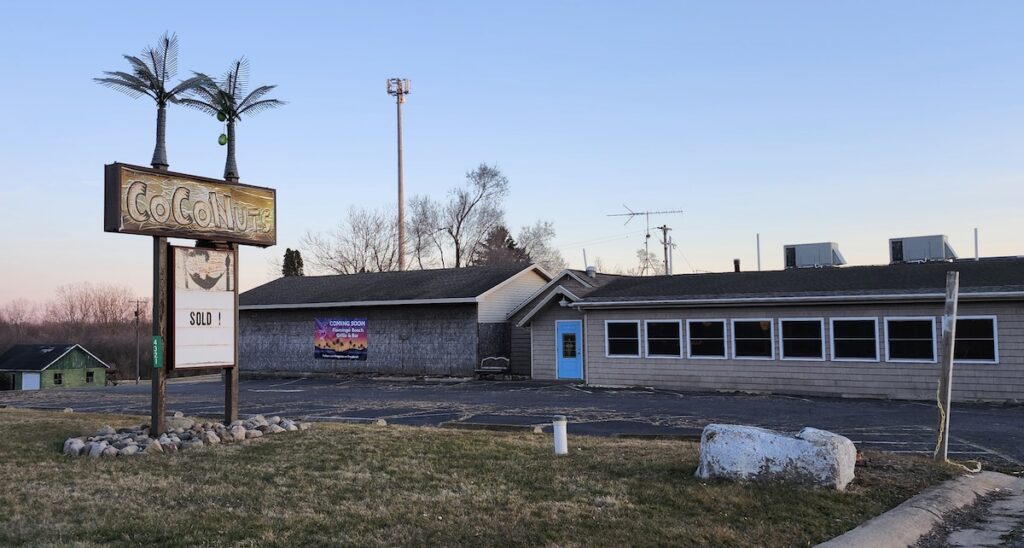 The former CoCoNuts on U.S. 12 will soon reopen as Flamingo Beach Grille & Bar. Kelly and Eric Tucker of Temperance have purchased the building and hope to open their new restaurant in April.