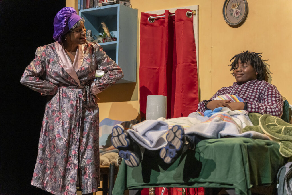 Bennice Byles as Nana and Zameon Conway as CJ are pictured in a scene from "Last Stop on Market Street" at the Croswell Opera House.