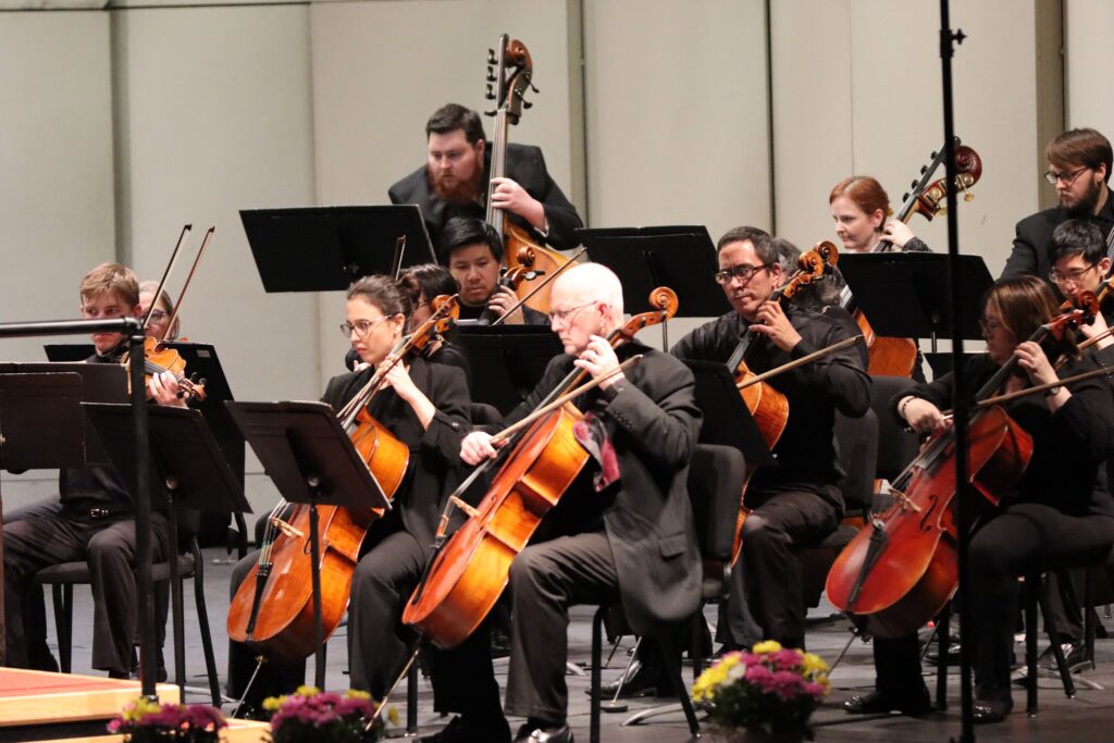 Members of the Adrian Symphony Orchestra are pictured during the ASO’s March 15 concert.