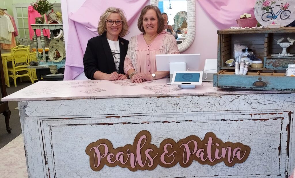 Kristin Foerg and Cherie Cole are the owners of Pearls & Patina in downtown Adrian.