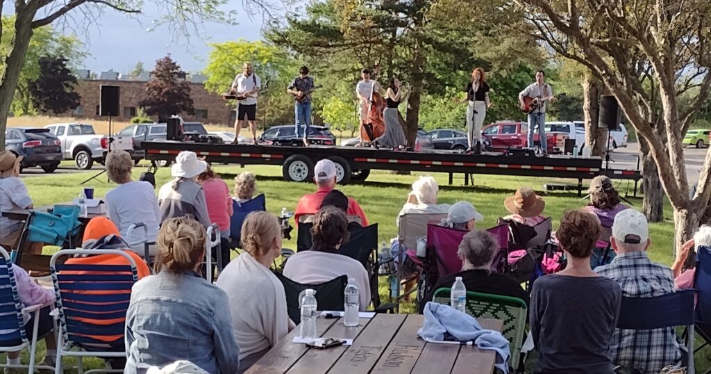 The band Buffalo Rose performs during a Celebrate Hudson Music in the Park concert in June.