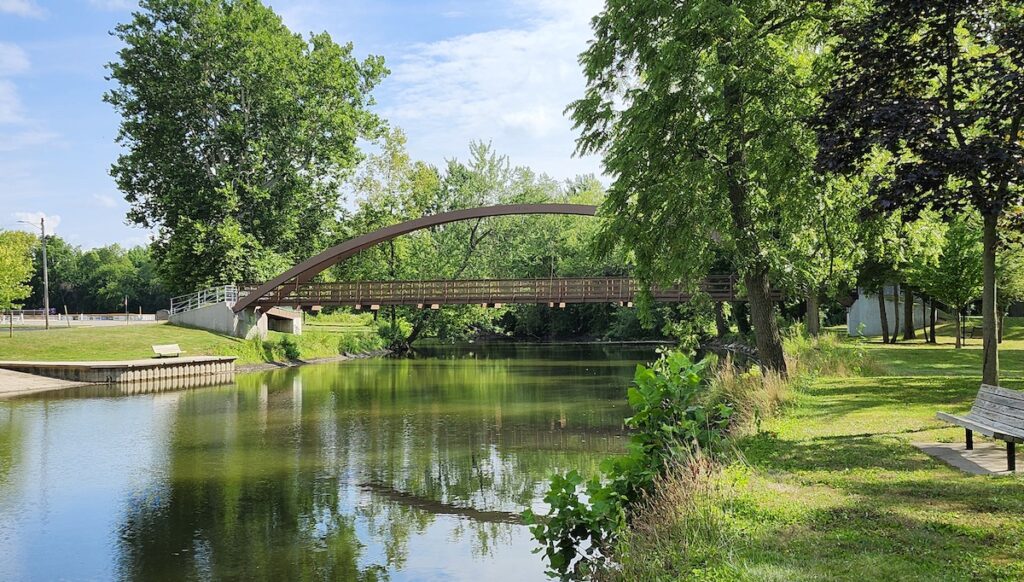 A new report card put together by University of Maryland Center for Environmental Science, with help from the River Raisin Watershed Council, examines the health of the River Raisin, pictured here where it flows through Blissfield.