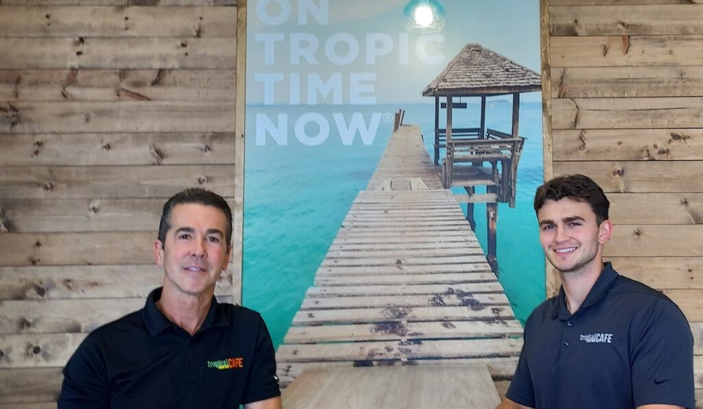 Jerry Bobchick and Justin Bobchick own the new Tropical Smoothie Cafe location in Adrian.