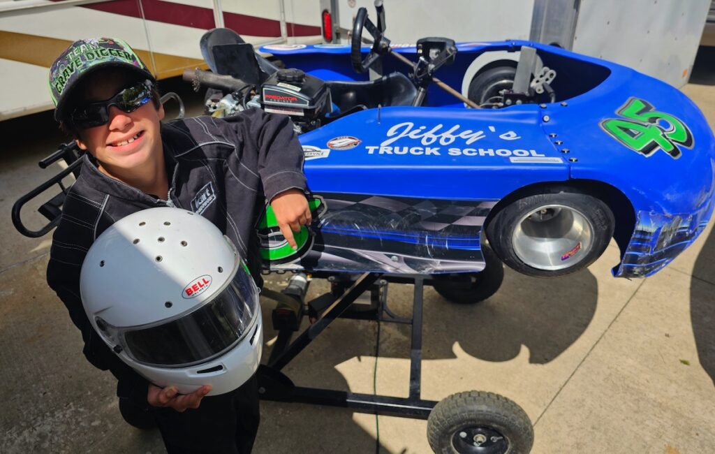 Jacob Garcia made his racing debut this season at Palmyra Speedway. (Photo courtesy of Jerry Garcia)