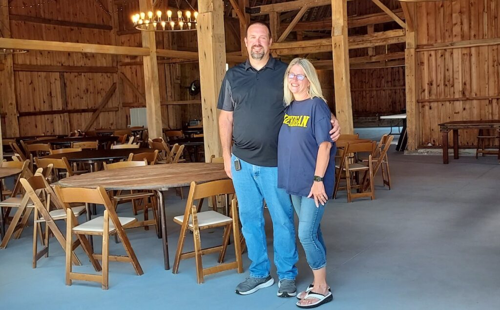 Jason and Rachel Bonaminio opened Rustic Bliss Wedding Barn, at the corner of Blissfield Highway and Rouget Road, earlier this year.