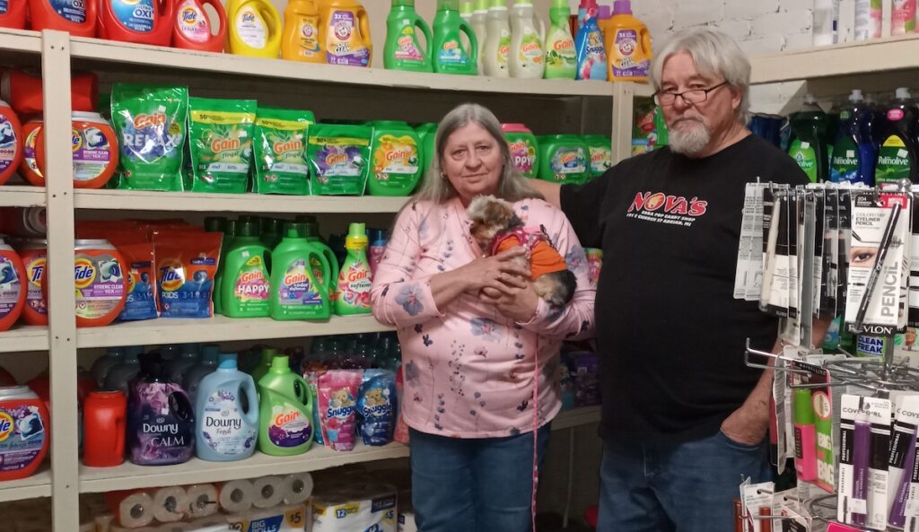 Nova and David Spencley saw a need for a convenient place for downtown residents to buy household staples, so they added one to their store.