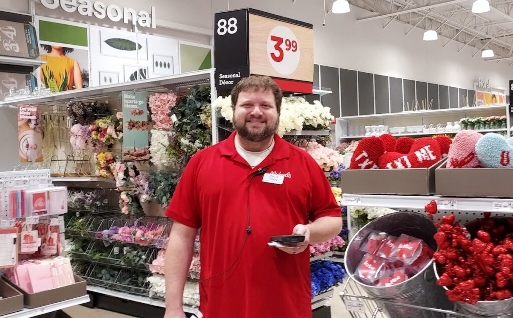 Tony Becktell is manager of the new Michaels store in Adrian. (Photo by Julie C. Clemes)