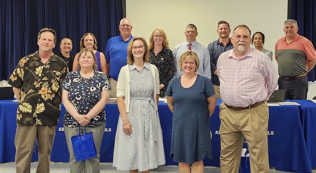 The Adrian school board recognized retiring employees at the May 12 board meeting.