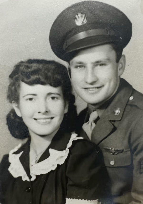 Staff Sgt. Ralph Mourer with his wife, Betty. (Photo courtesy of the Defense POW/MIA Accounting Agency)