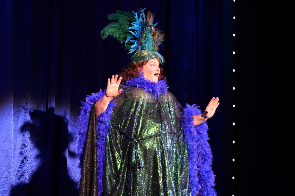 Johnny Reed of Toledo plays Albin, known on stage as Zaza, in "La Cage Aux Folles." (Photo by Lad Strayer)