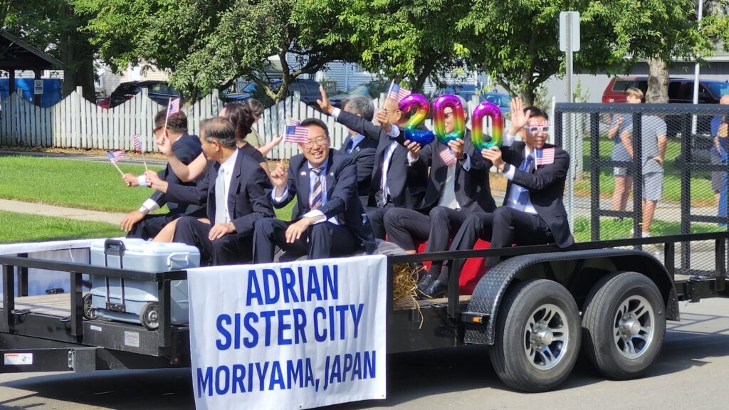 A delegation from Adrian's sister city, Moriyama, Japan.