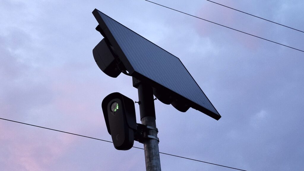 A license plate camera along West Maumee Street in the city of Adrian.