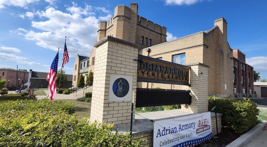 The Adrian Armory is at 230 W. Maumee St.