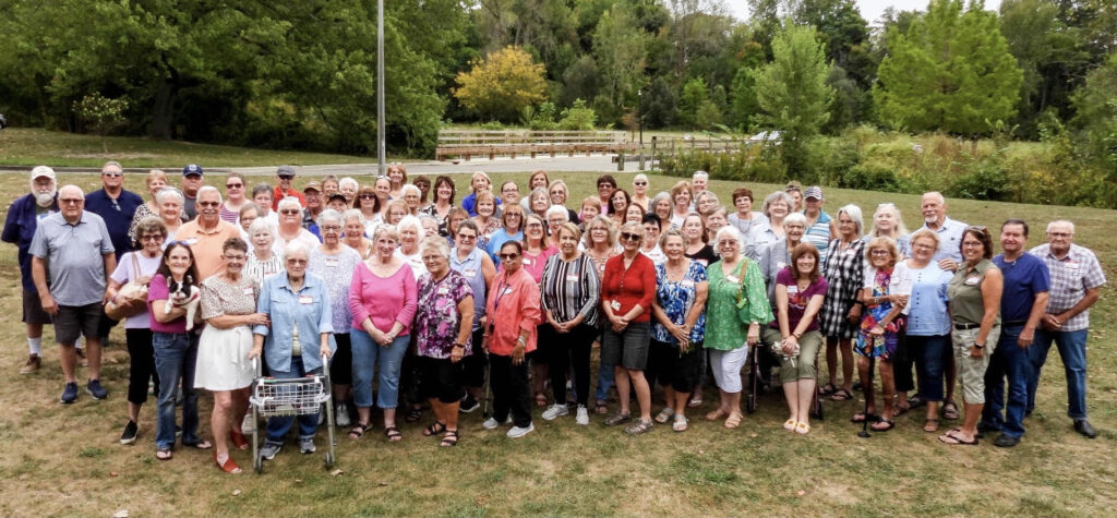 The group at last year's Bixby Hospital reunion. (Photo by Jeff Yielding)