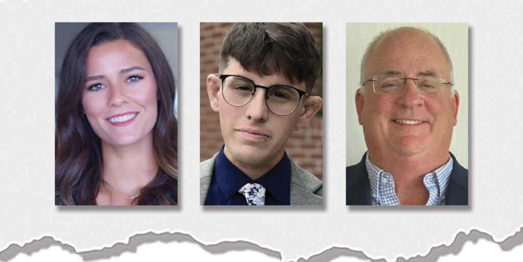 Tiffany Sieler-Zych, Aaron Chesher, and Chip Moore.