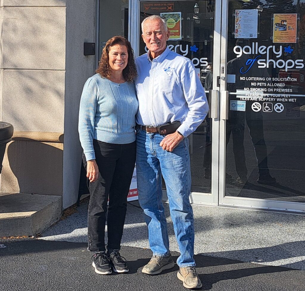 Mary and Les Sieler are celebrating the 10th anniversary of their purchase and rehabilitation of 136 W. Maumee St. into what is now the Gallery of Shops. (Photo by Arlene Bachanov)