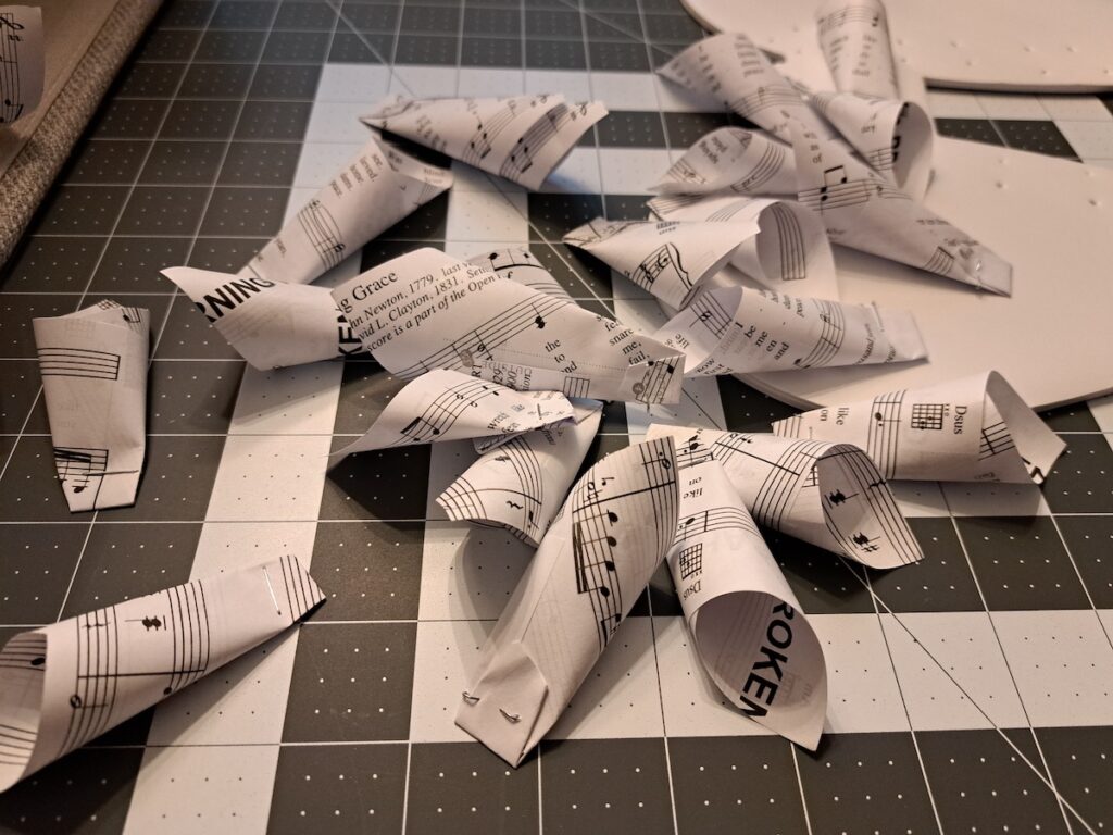 A work in progress at The Paper Wreath Co. 