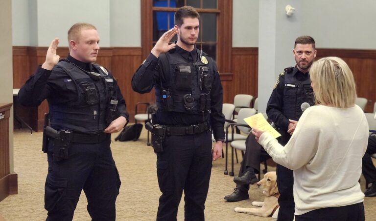 Two new Adrian police officers sworn in