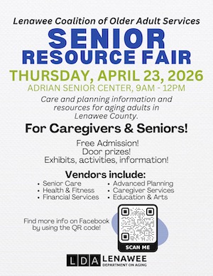 Senior Resource Fair is on April 23 in Adrian