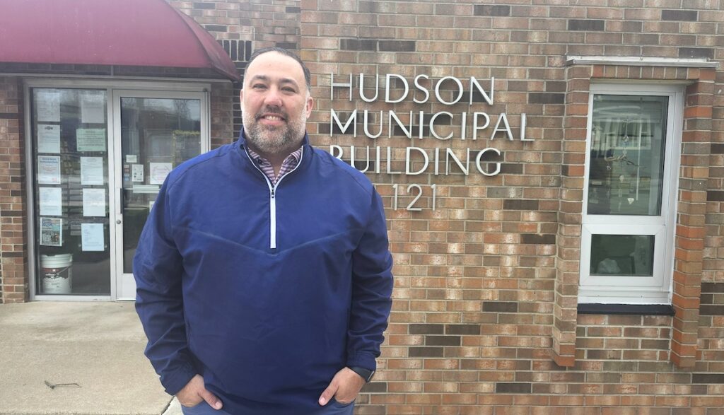 Jeremiah Davies took over as Hudson’s city manager on Dec. 8. He previously served as parks and recreation director for the city of Adrian. (Photo by Erik Gable)