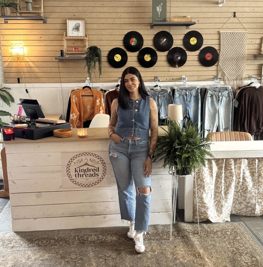 Therese Parker is the owner of Kindred Threads, 810 W. Maumee St.