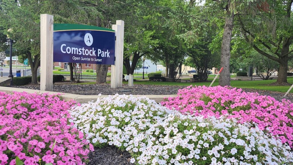 Comstock Park is pictured on the evening of Aug. 18. The Adrian City Commission voted to hire the Mannik & Smith Group to develop the city's new five-year parks and recreation plan.
