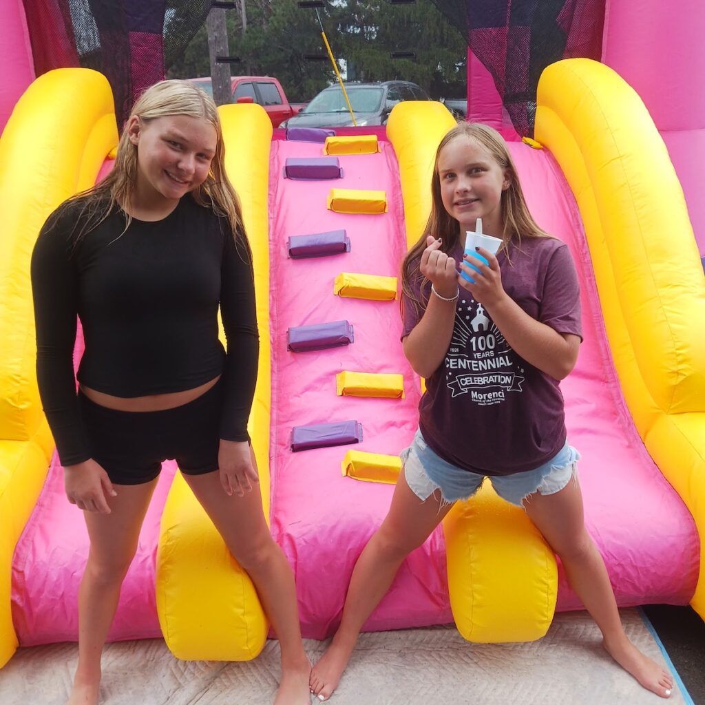 Tenley Kruse and Izzy Borton at the centennial celebration.
