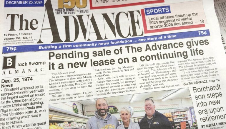 Passing the torch at two Blissfield institutions