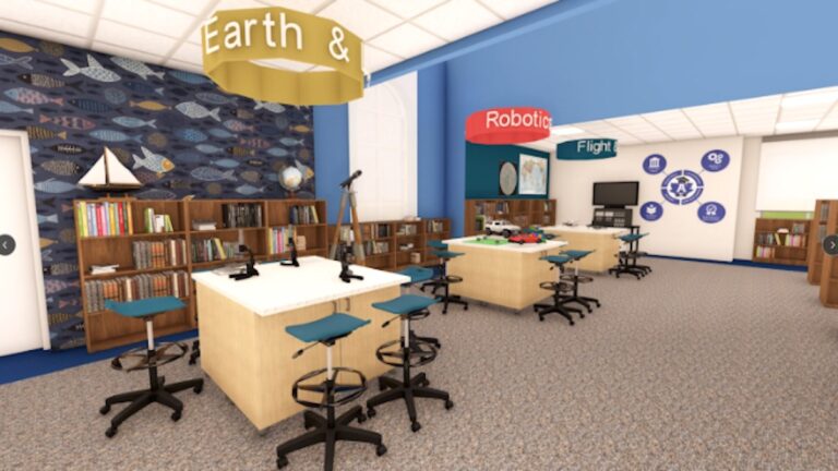 A rendering of Adrian Public Schools' planned elementary school STEM and career labs.