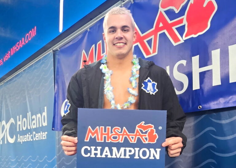 Adrian’s Opsal wins state swimming title; Tecumseh shows growth