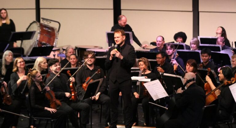 Music director Bruce Anthony Kiesling is pictured at one of the Adrian Symphony Orchestra’s 2025 concerts.